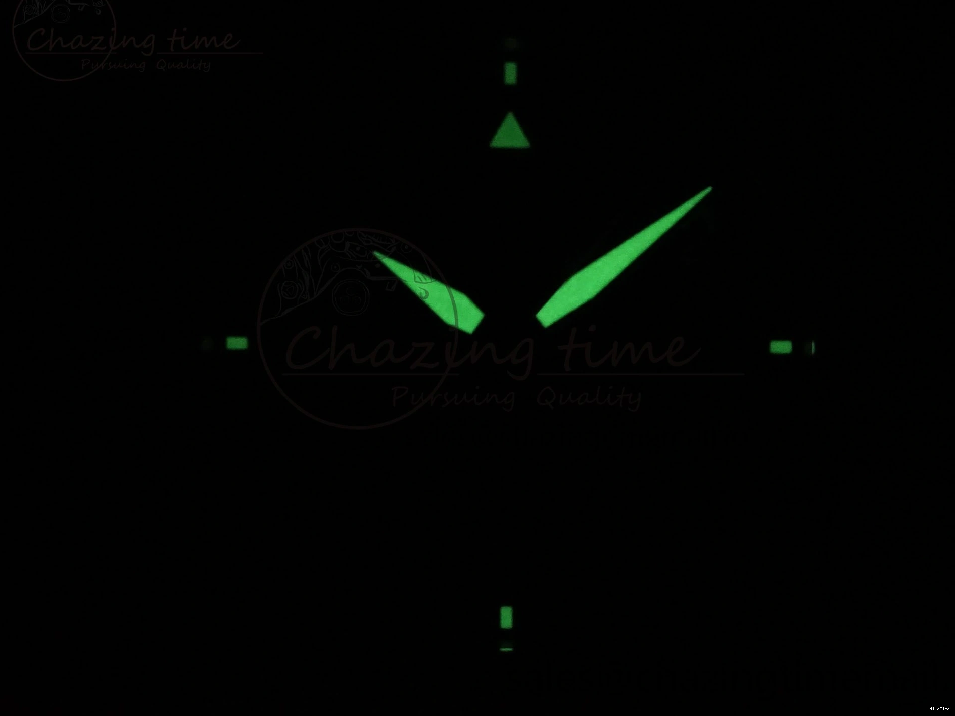 MIROTIME 0203 Pilot Top Gun IW326901 M+F 1:1 Best Edition Black Dial on Black Rubber Strap A SportInspired 6999